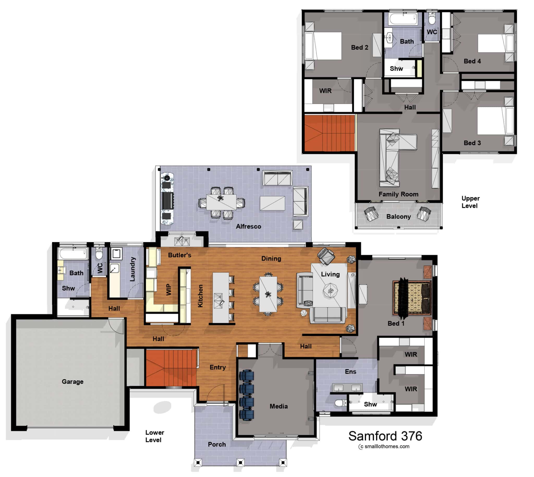 Samford Two Storey Collection Small Lot Homes